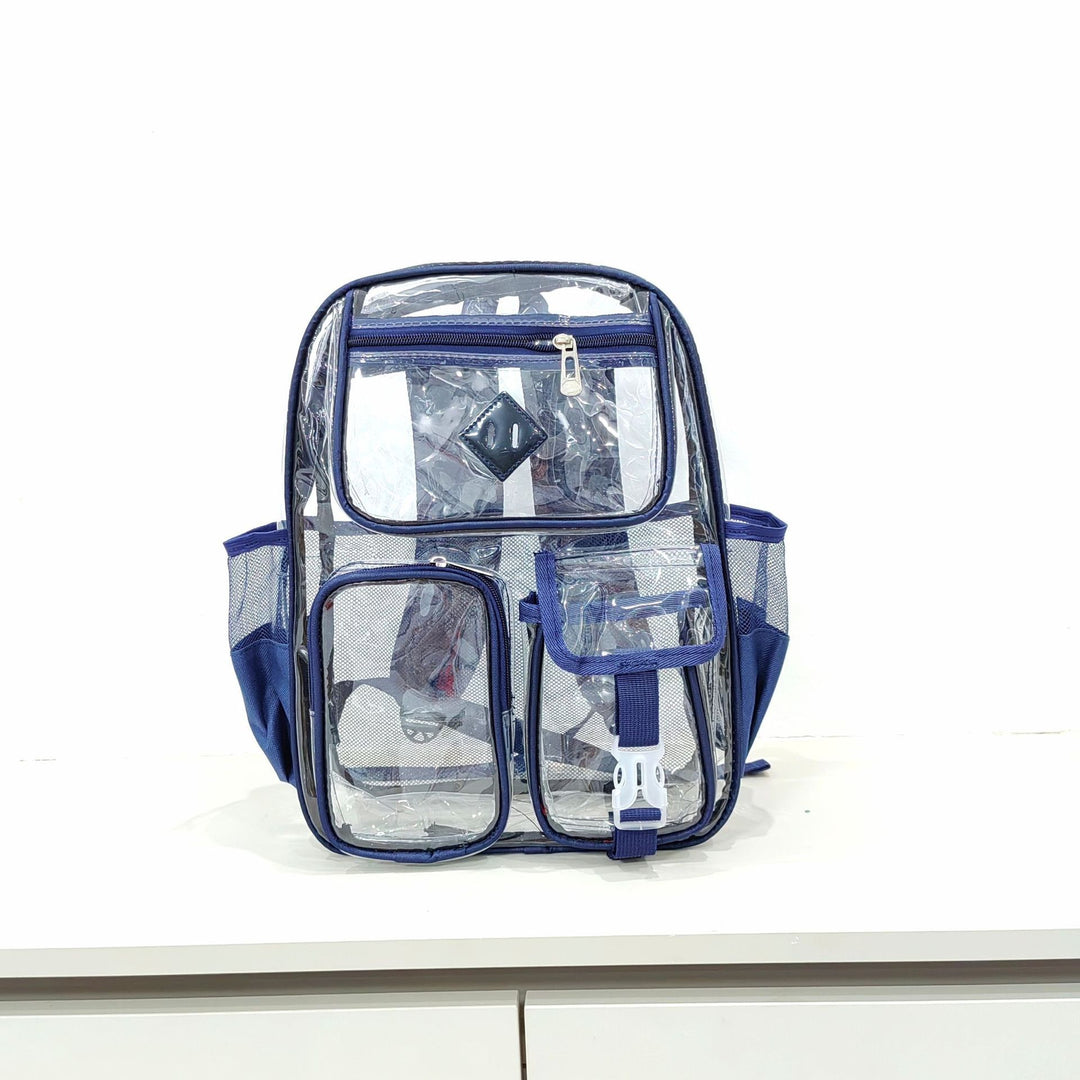 Nylon backpack, transparent, up to 15 inches, durable