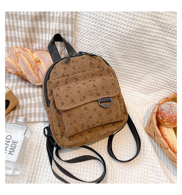 Cord backpack, timeless and durable