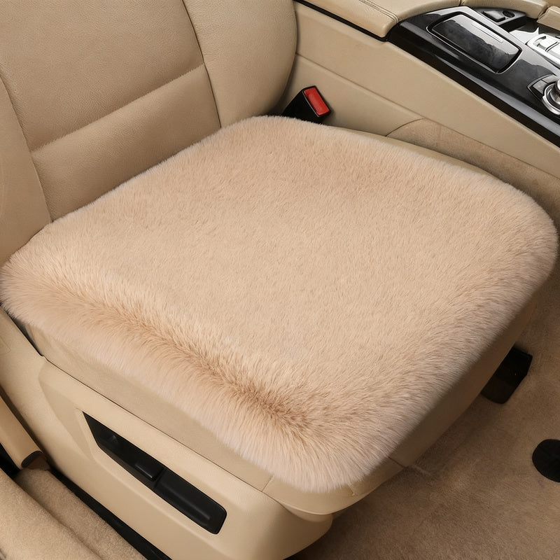 Plush car seat cushion, winter version
