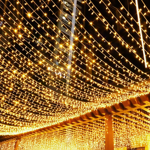 LED string lights, 10 m, 100 lights, USB/battery