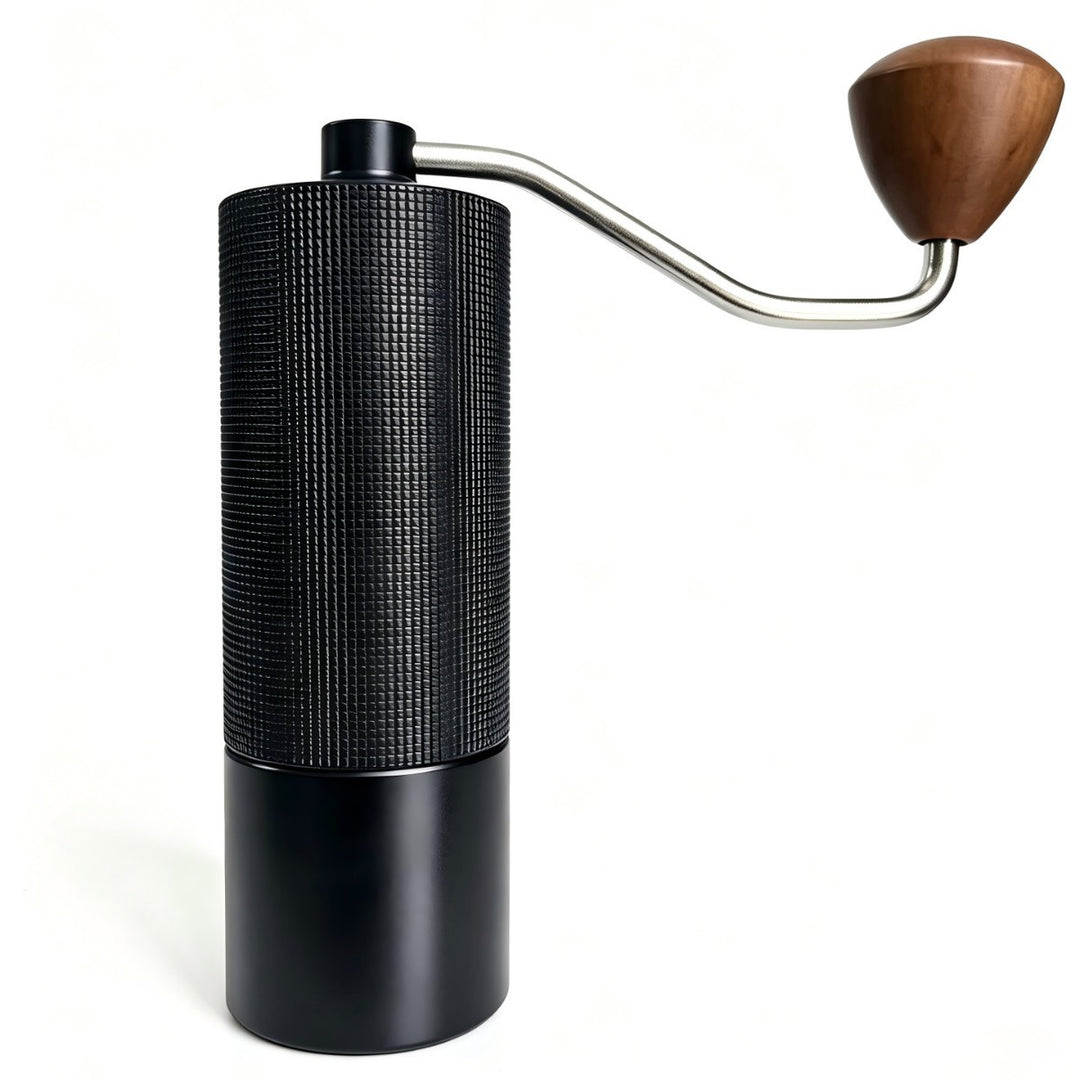 Hand coffee grinder with steel core, luxury design