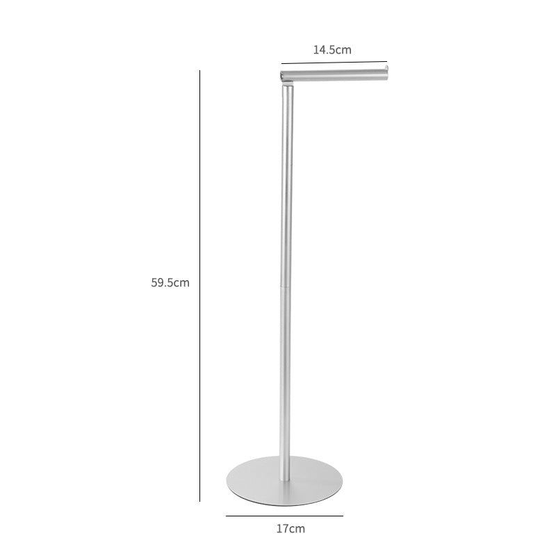 Standing paper roll holder made of stainless steel