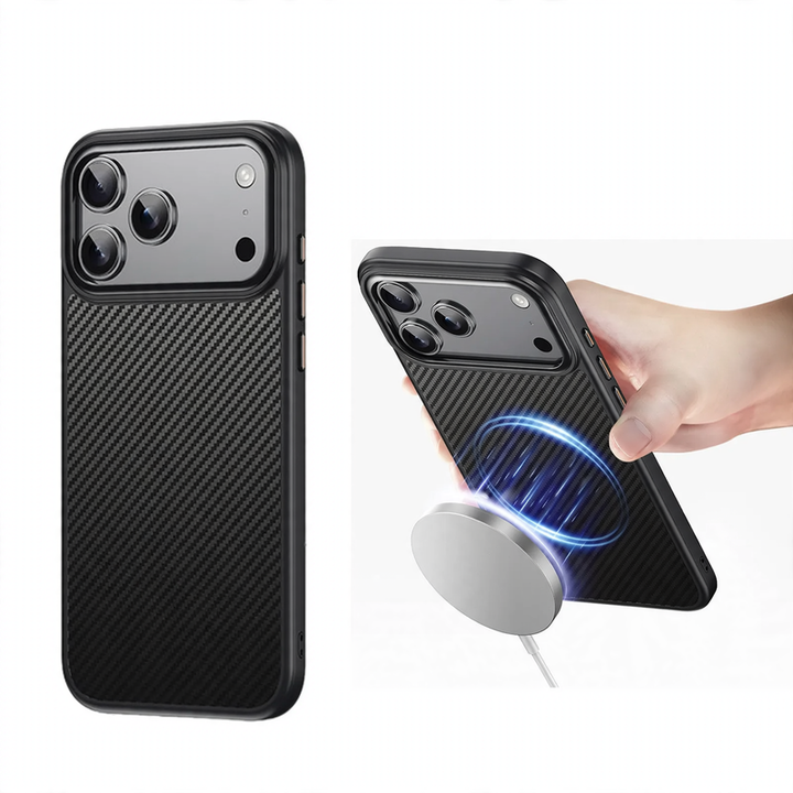 Protective case for iPhone, shockproof, with magnetic mount