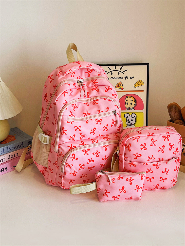 Women's Backpack Set, 3-piece, Nylon, large capacity