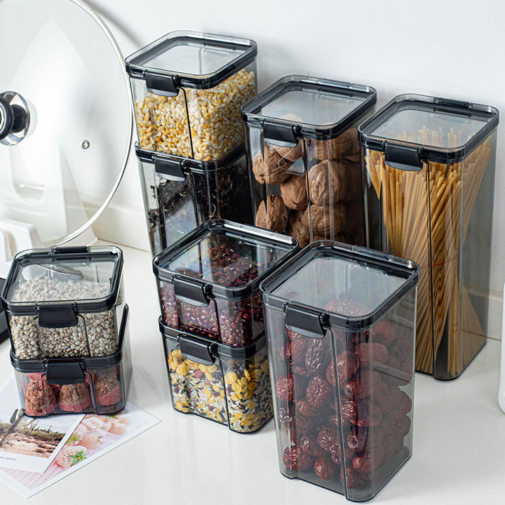 Plastic storage container, square, 460 ml