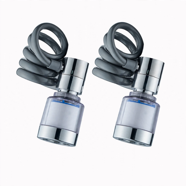 Retractable faucet attachment, 360° rotatable