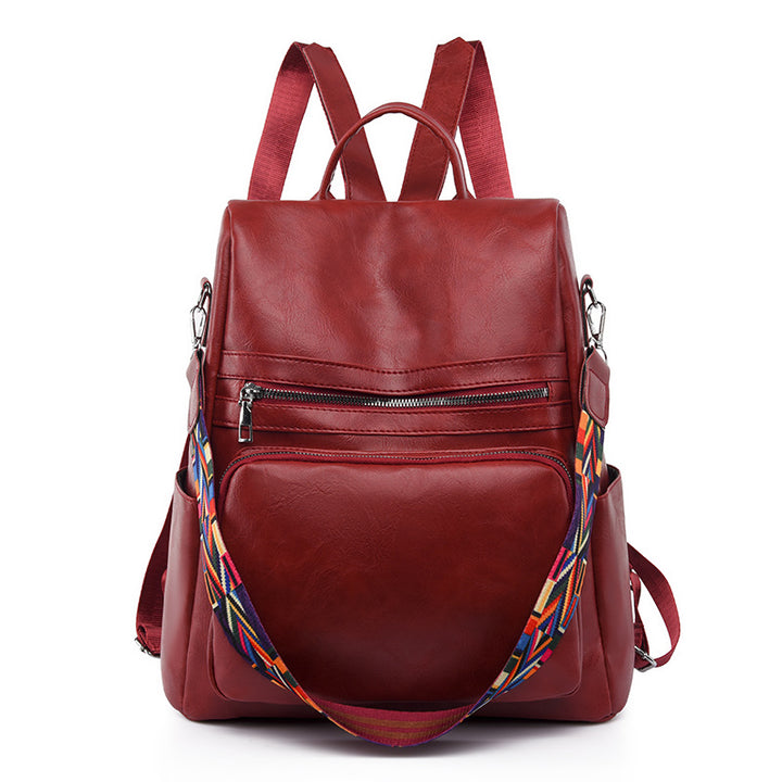Women's backpack made of PU, modern style