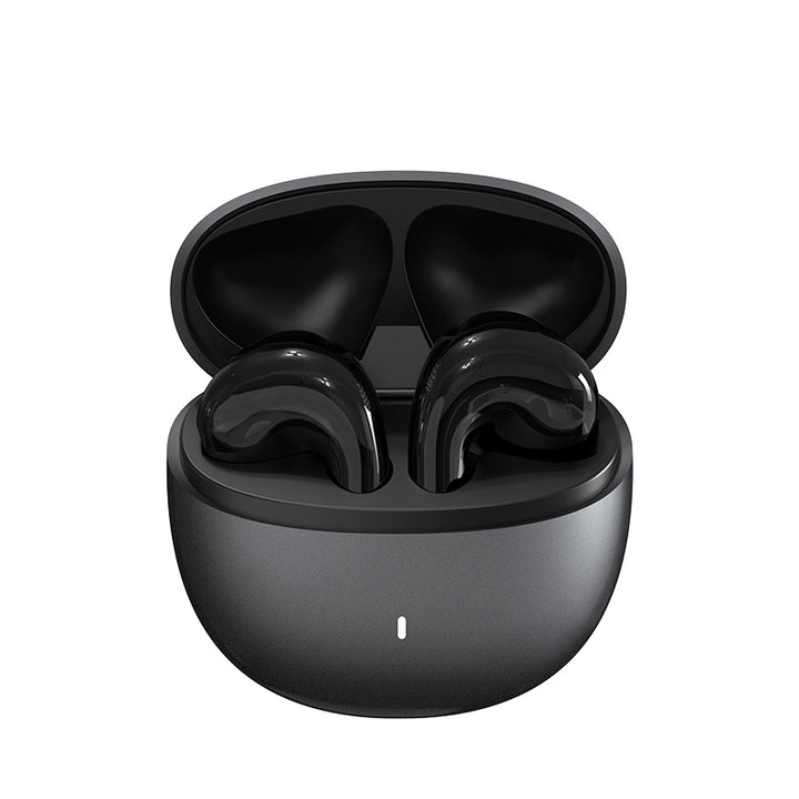 Half-open true wireless earbuds with noise cancellation