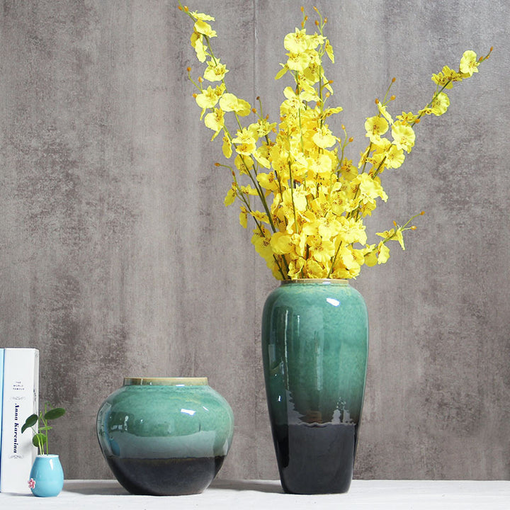 Ceramic flower vase, modern, handcrafted