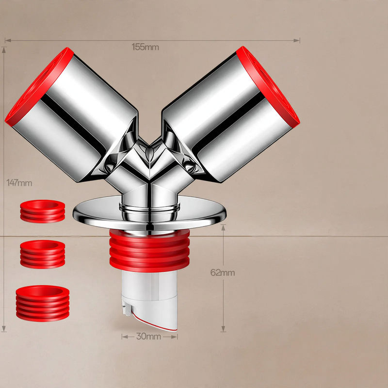 Y-shaped drain connection for washing machine and dryer