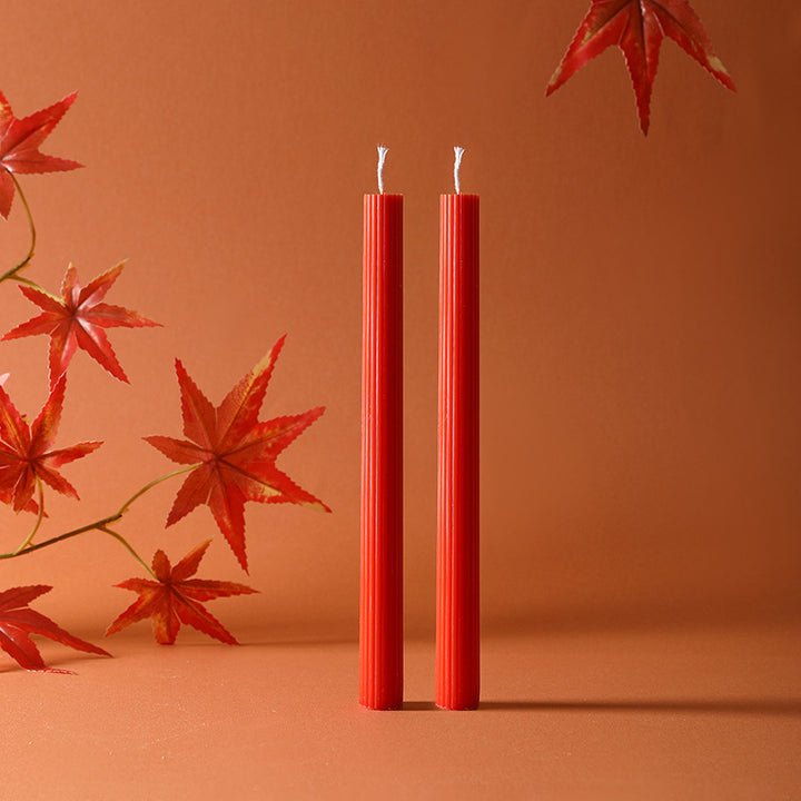 Scented candle in glass, long stems, hand-poured