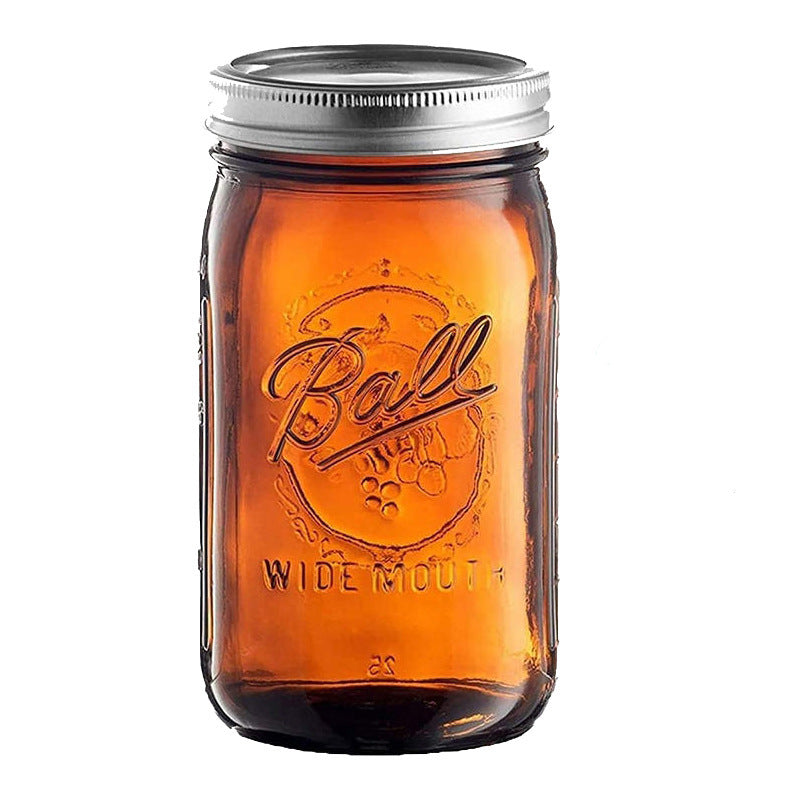 Glass storage jars, various sizes