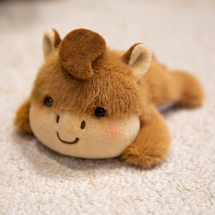 Plush refrigerator magnets, animal figures