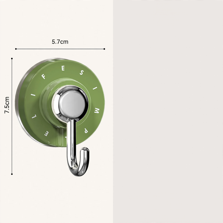 Suction cup hooks, set of 4, plastic