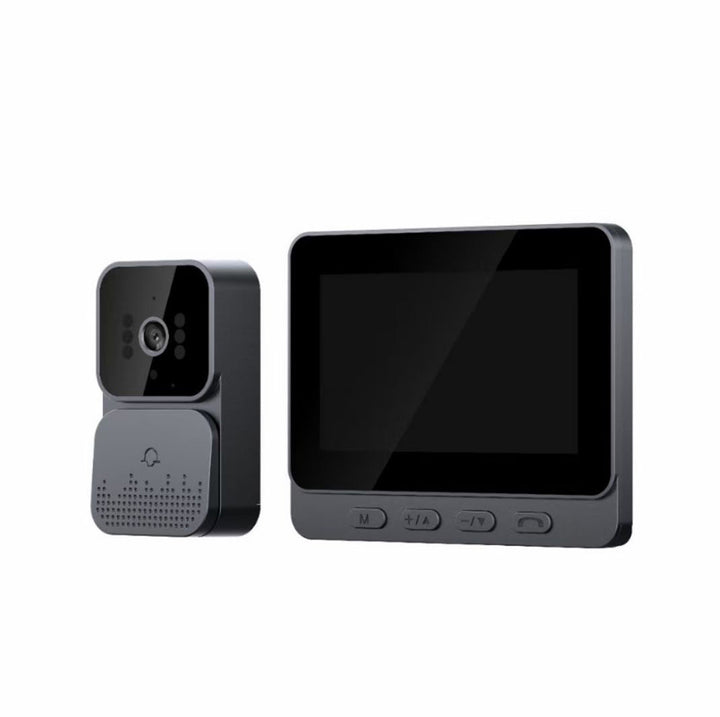 Wireless doorbell with monitor and camera