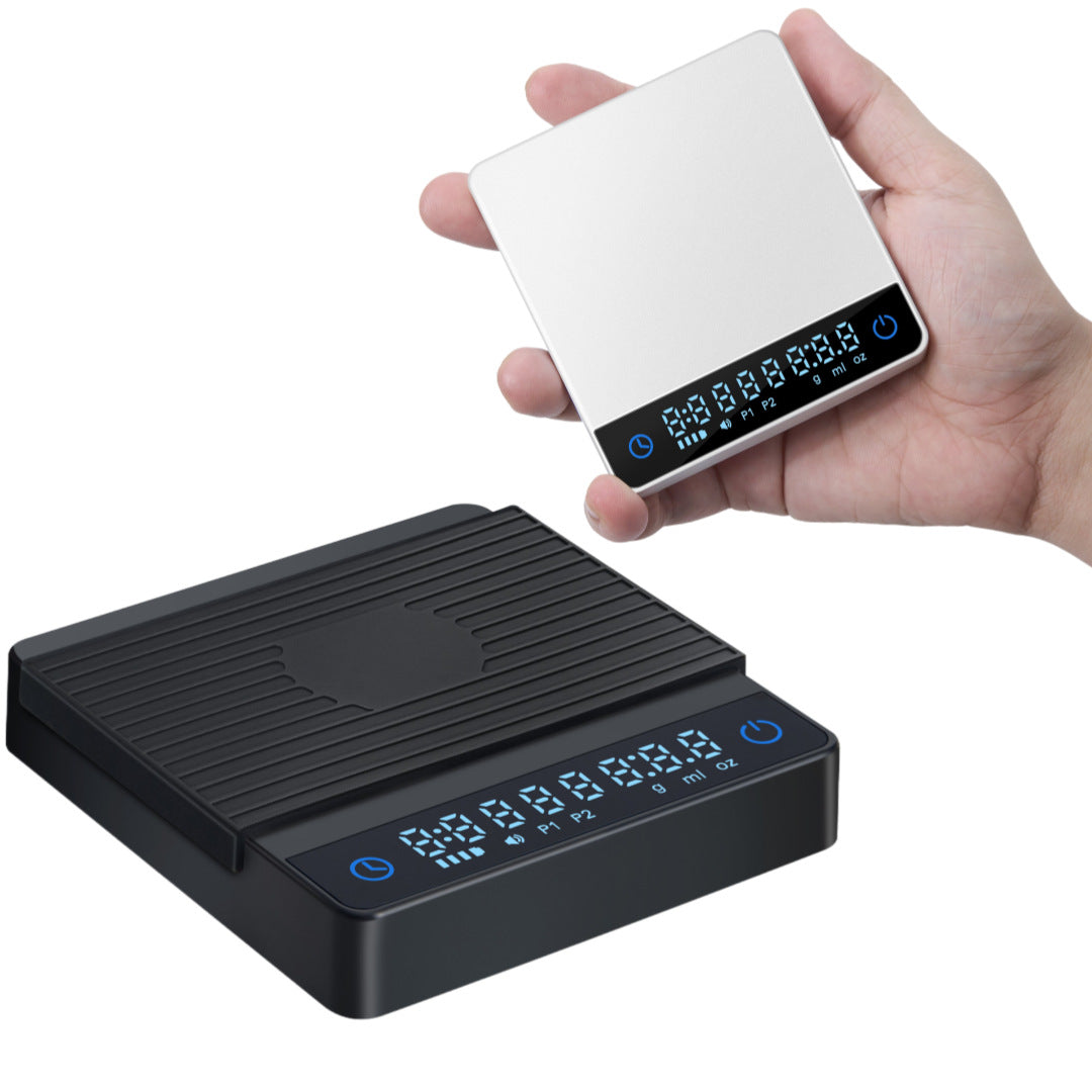 Electronic espresso scale with timer