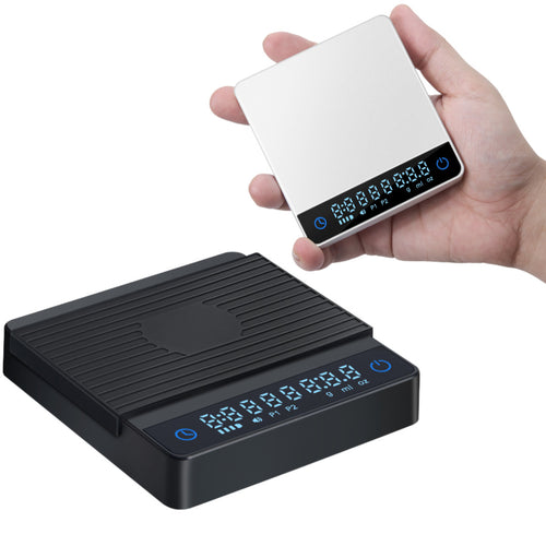Electronic espresso scale with timer