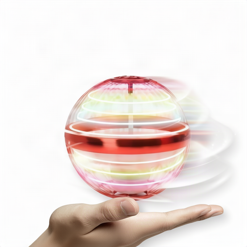 LED flying ball, glowing, with remote control