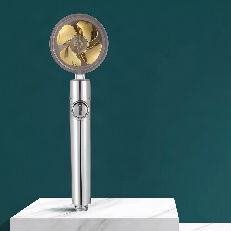 Shower head with pressure balance, ABS, round