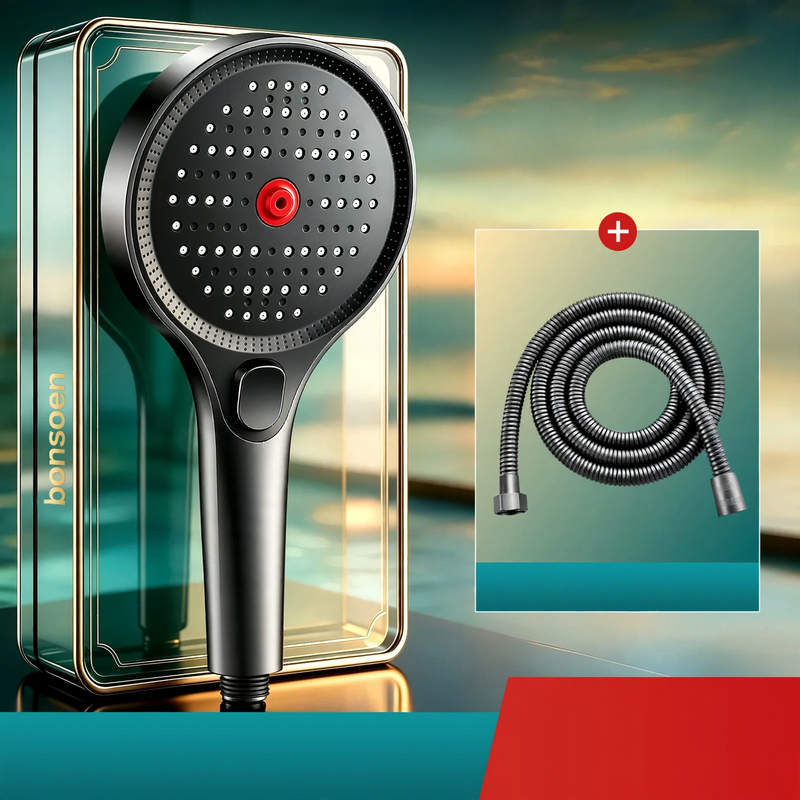 Shower head with pressure balance, multiple spray modes