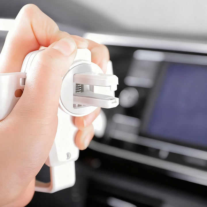 Car phone holder for the ventilation