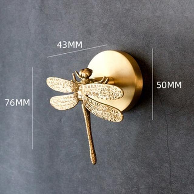 Golden Brass Wall Hooks – Handmade Animal Designs for Stylish Wall Decoration | Bowlift