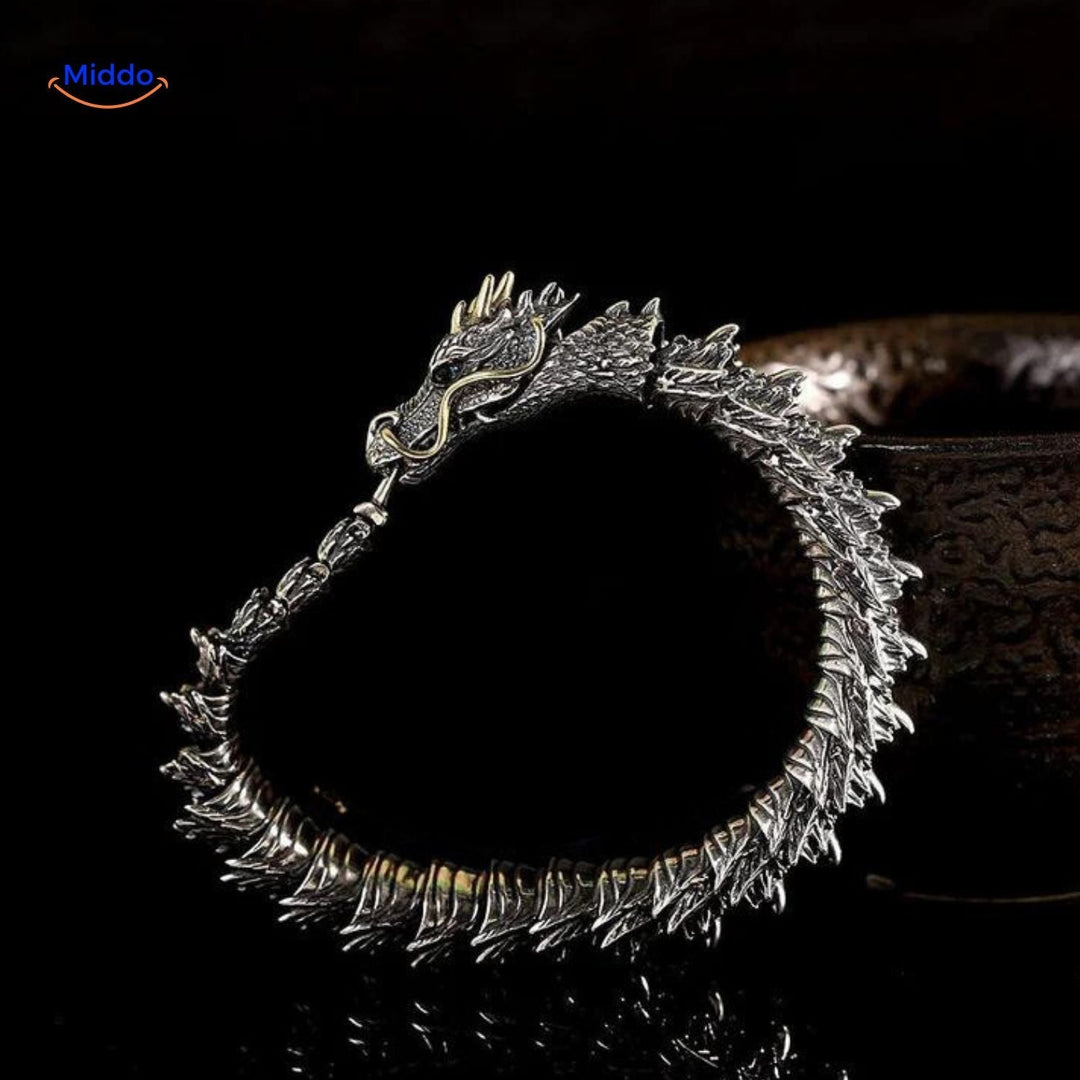 BowLift | DracoShield Retro Bracelet | Stylish Accessory for Confident Men