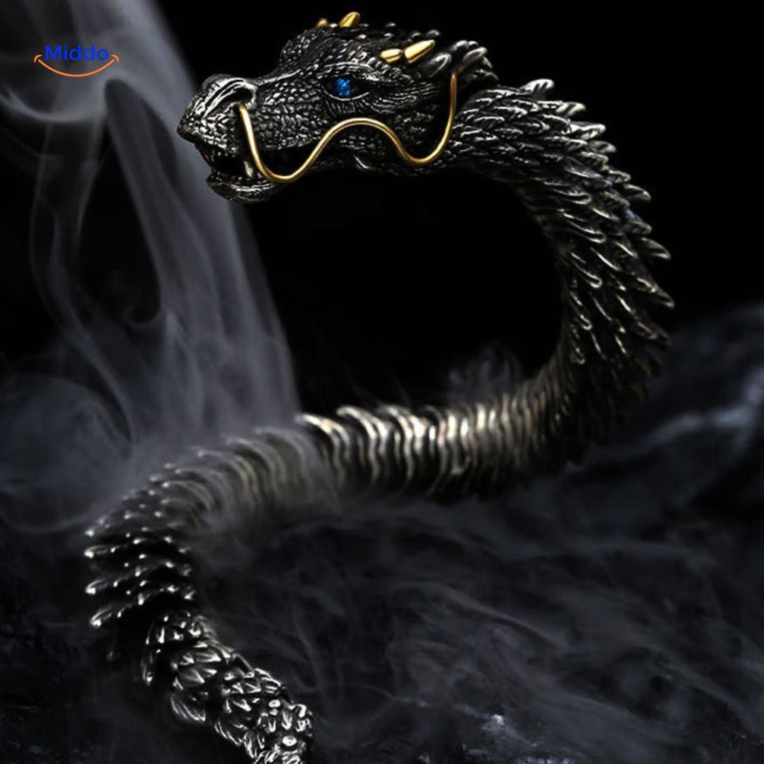 BowLift | DracoShield Retro Bracelet | Stylish Accessory for Confident Men