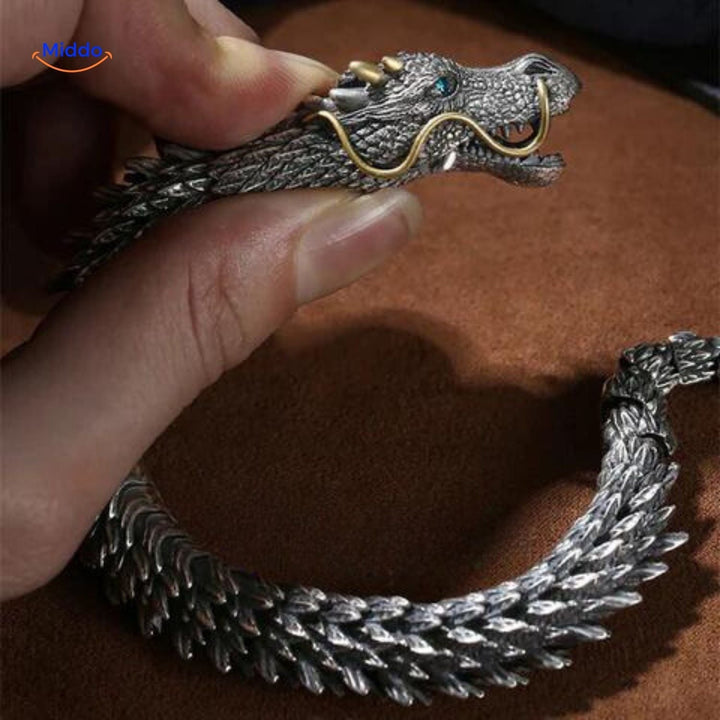 BowLift | DracoShield Retro Bracelet | Stylish Accessory for Confident Men