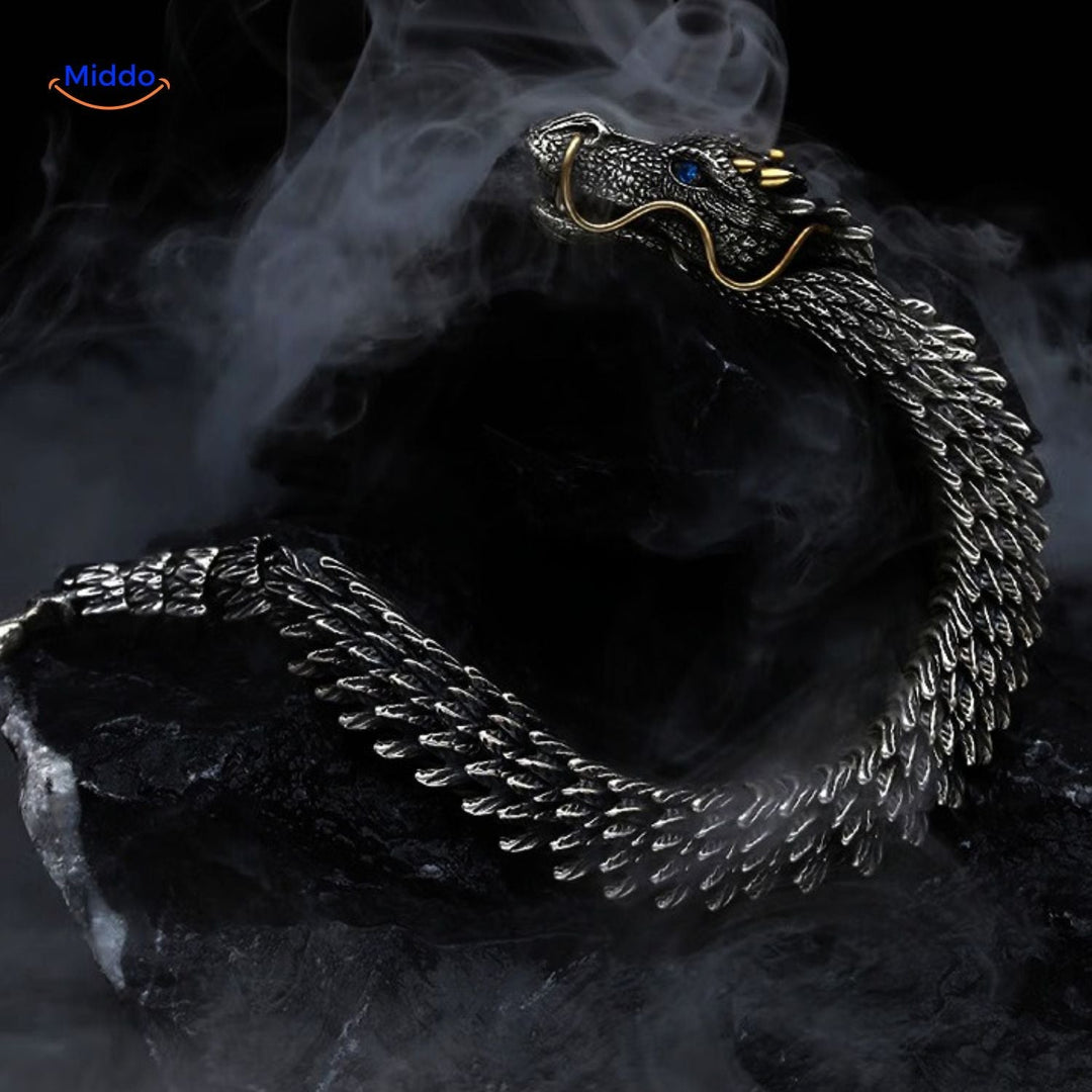 BowLift | DracoShield Retro Bracelet | Stylish Accessory for Confident Men