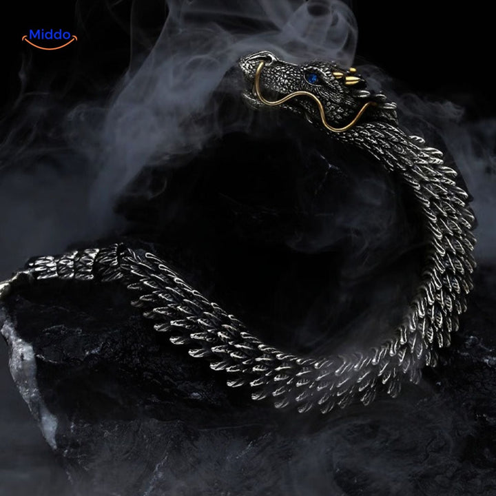 BowLift | DracoShield Retro Bracelet | Stylish Accessory for Confident Men