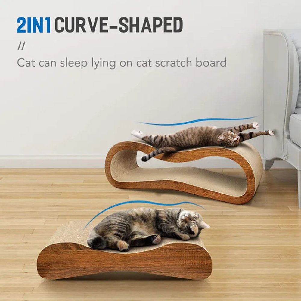 DreamLounge • 2 - in - 1 Cat Scratcher & Lounge Bed - Cat Scratcher - BowLift