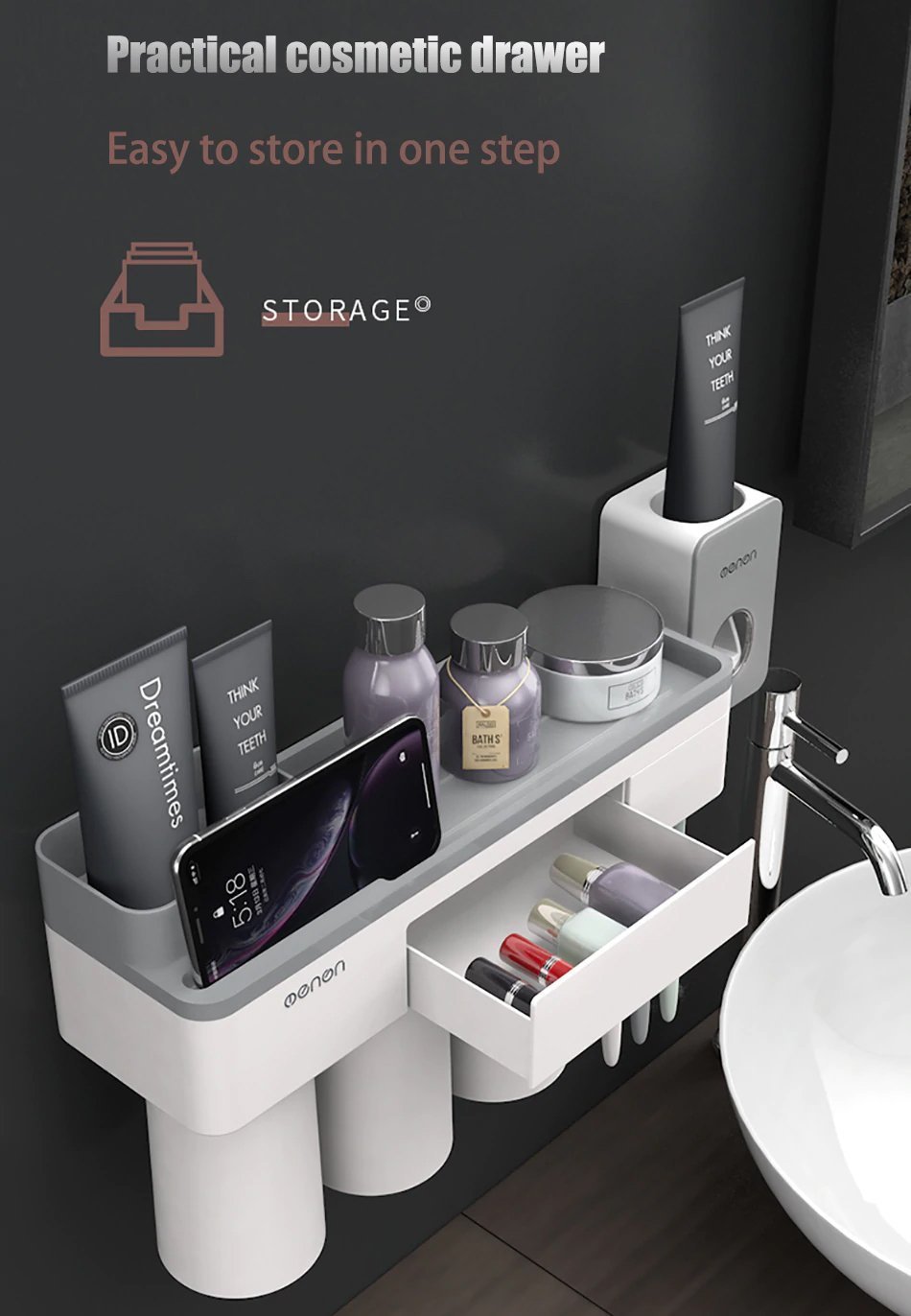 BowLift | Drill-free Toiletry Storage Set