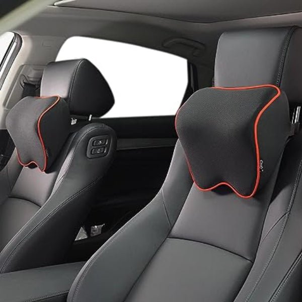 BowLift | DRIVECOMFORT – 2-Pack Memory Foam Neck Pillows for Ergonomic Travel Support
