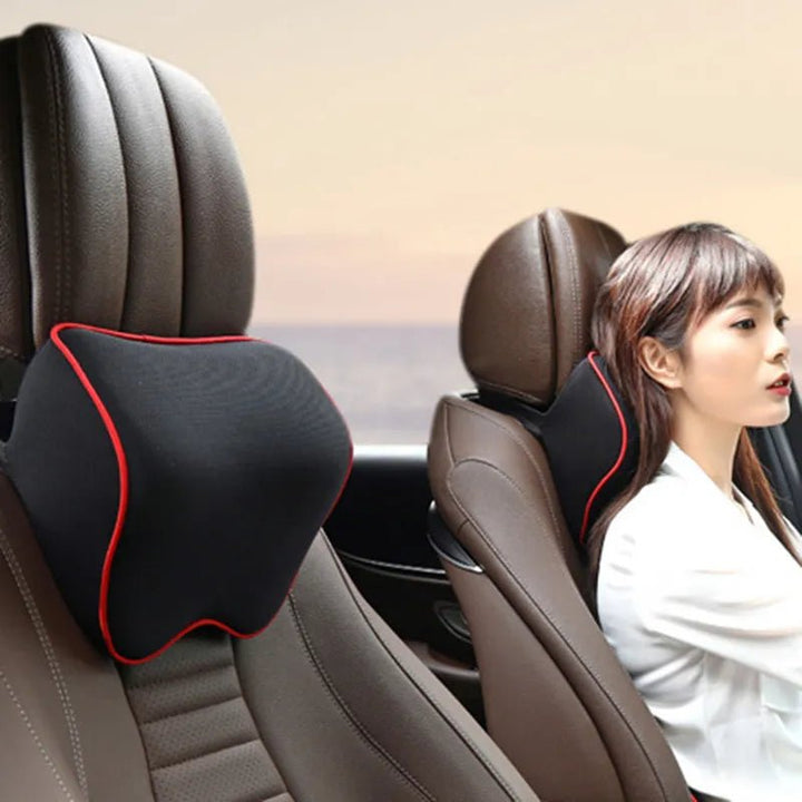 BowLift | DRIVECOMFORT – 2-Pack Memory Foam Neck Pillows for Ergonomic Travel Support