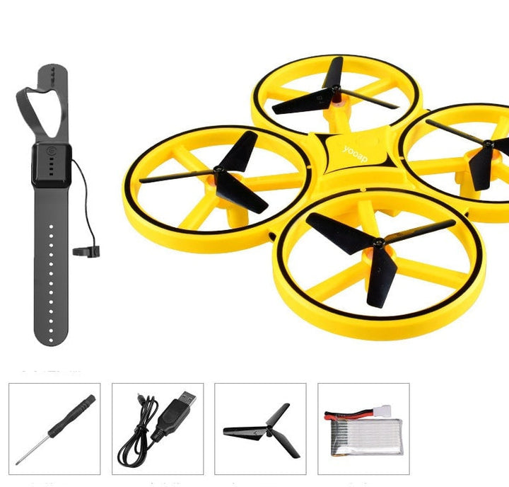 Drone - remote-controlled - Quadrocopter (Gyro &amp; LED) | Bowlift