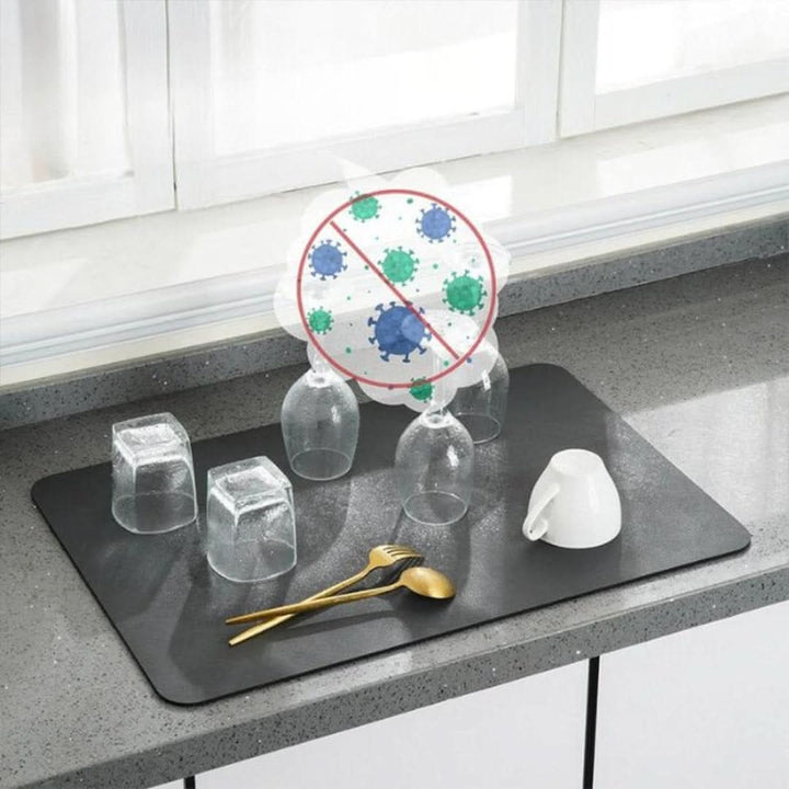 BowLift | Absorbent Dish Drying Mat Non-Slip Kitchen