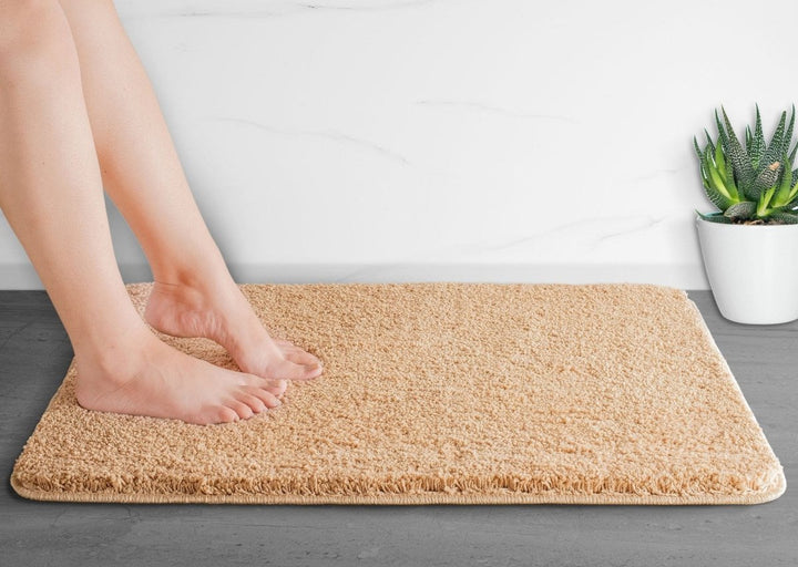 BowLift | Luxura UltraSoft Bath Mat | Super-absorbent microfiber bathroom rug with anti-slip backing