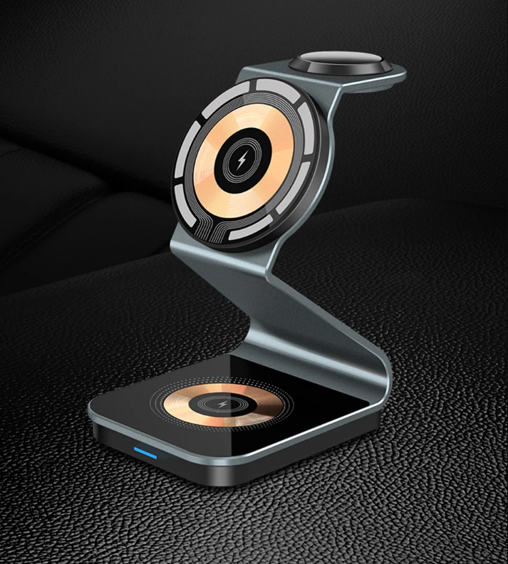 Chargy Pro - Stylish Magnetic Wireless 3-in-1 Charger Bowlift