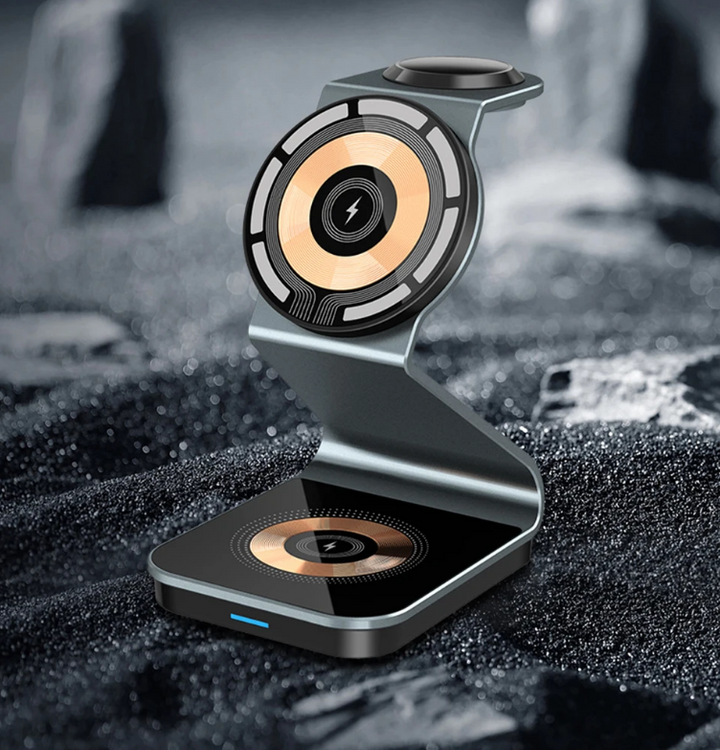 Chargy Pro - Stylish Magnetic Wireless 3-in-1 Charger Bowlift