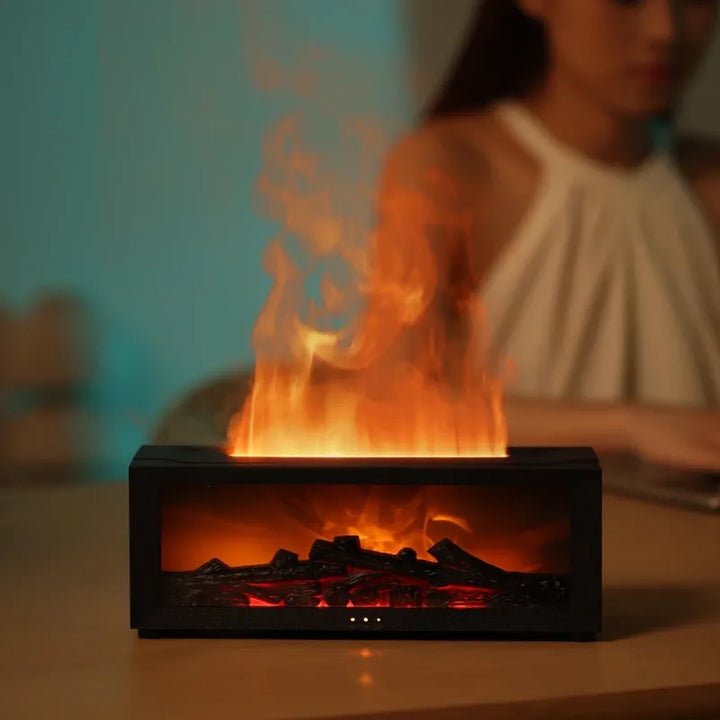 VlamMist Aroma Diffuser 300ml – Scent Lamp with Flame Effect | Bowlift