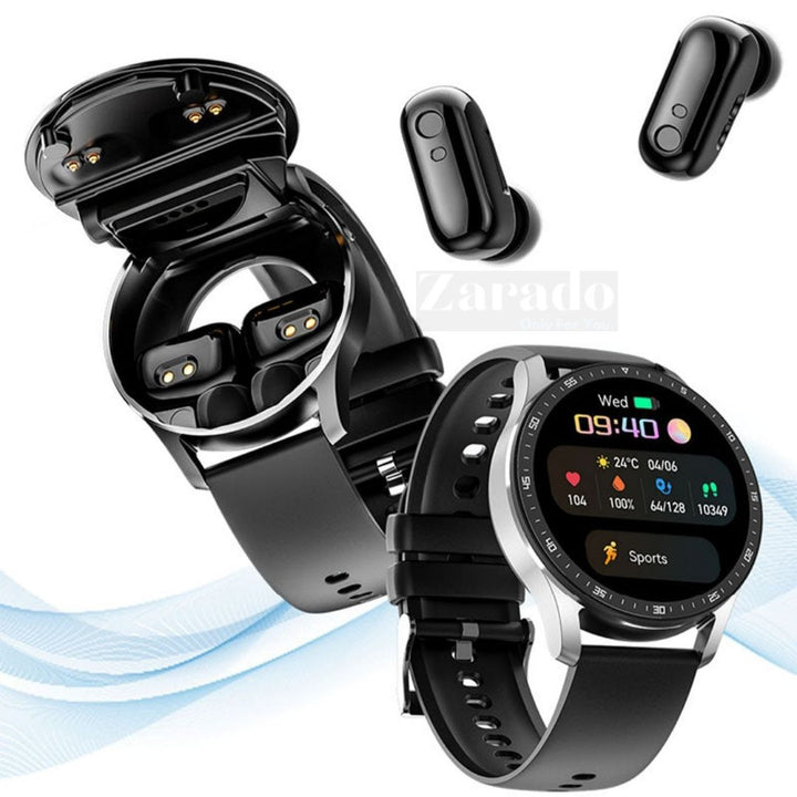 SmartLink Watch – Stylish Smartwatch with Earbuds Bowlift