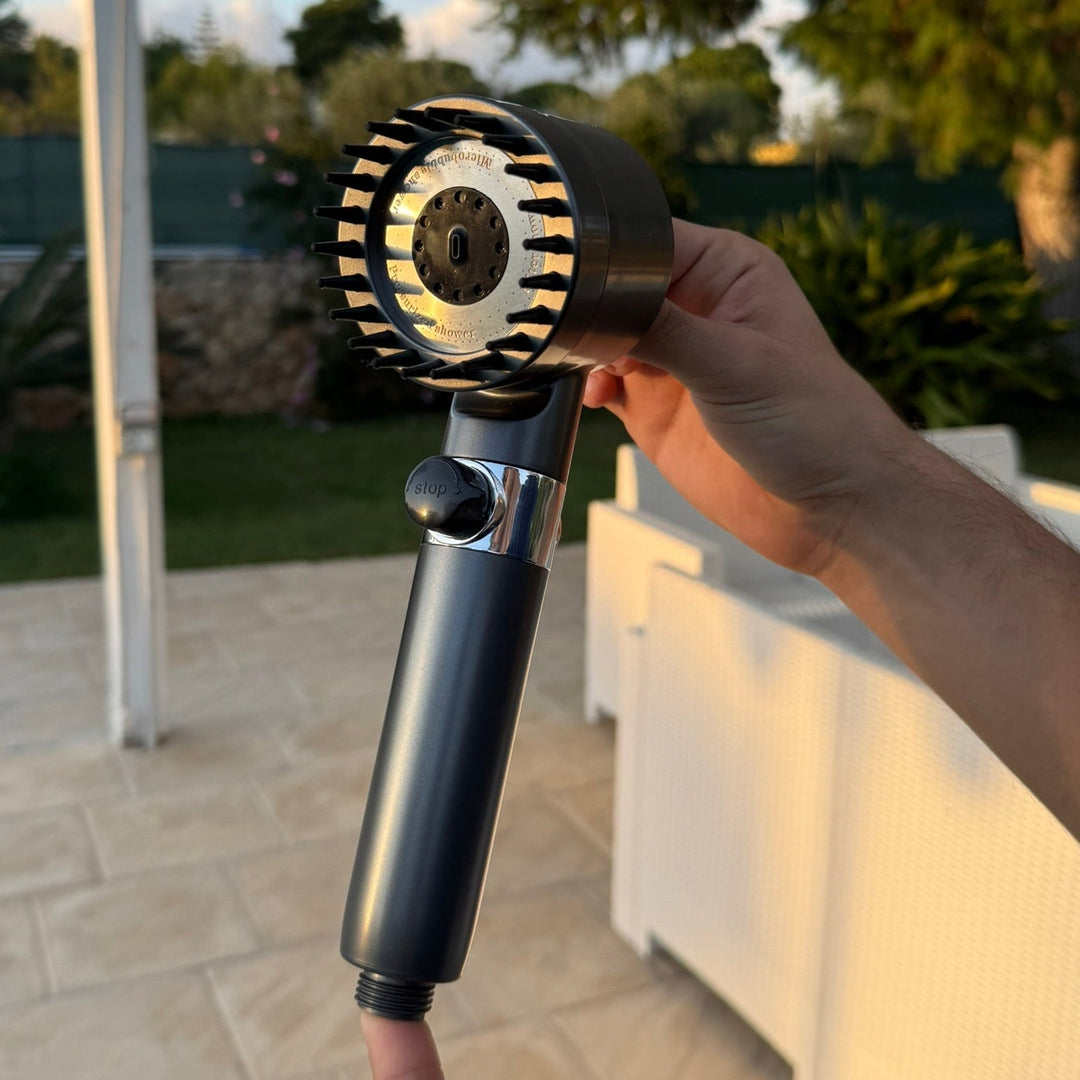 PowerStraal Showerhead with Filter and 3 Adjustable Spray Options | Bowlift