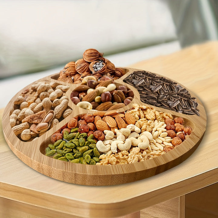 BowLift | SnackAura – Serve snacks stylishly with a durable, eco-friendly bamboo tray