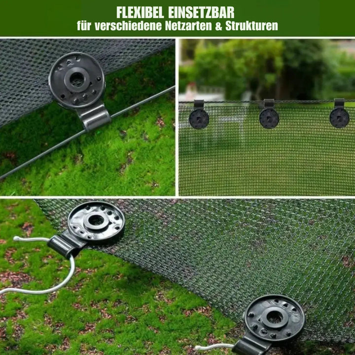 GardenGrip Pro Clips — Never again wobbly nets thanks to secure hold in any weather! | Bowlift