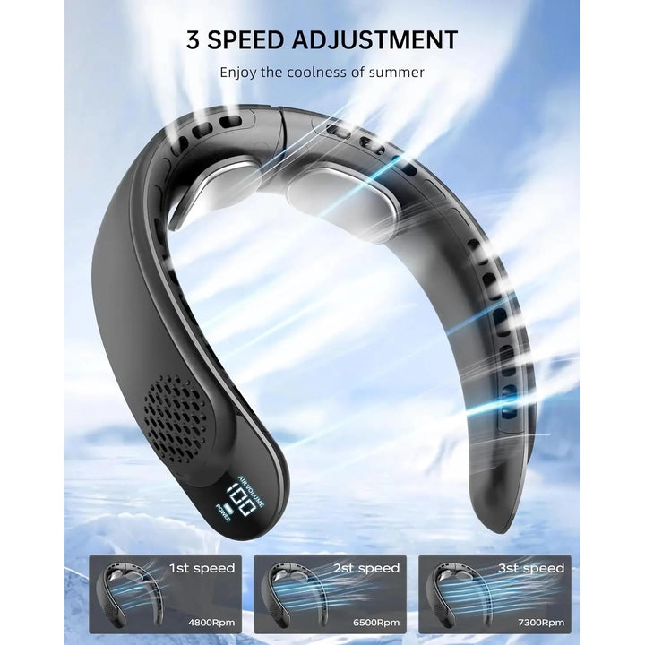 Portable Neck Fan with Rechargeable Cooling for Outdoor Sports | Bowlift