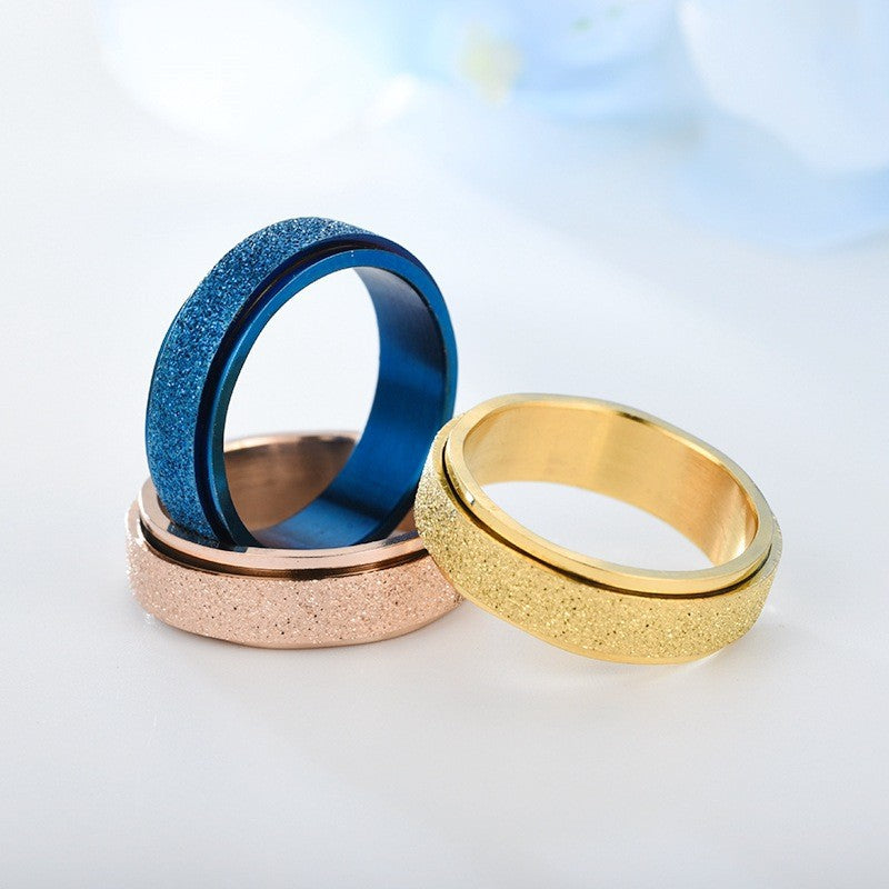 Rotating anxiety rings relieve stress for women and men