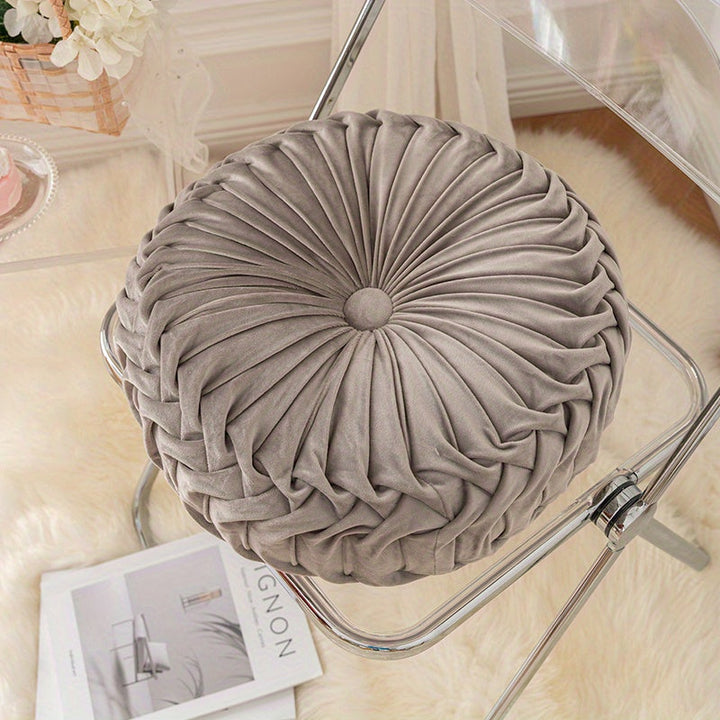 BowLift | VelvetGlow - Soft Round Cushion for Cozy Spaces