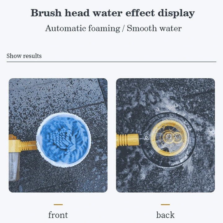BowLift | TurboBrush 360 Car Wash Brush – Rotating Brush with Soap Dispenser & Extension Pole