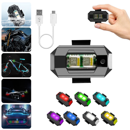 BowLift | 7 Colour LED Aircraft Strobe Light with USB Charging